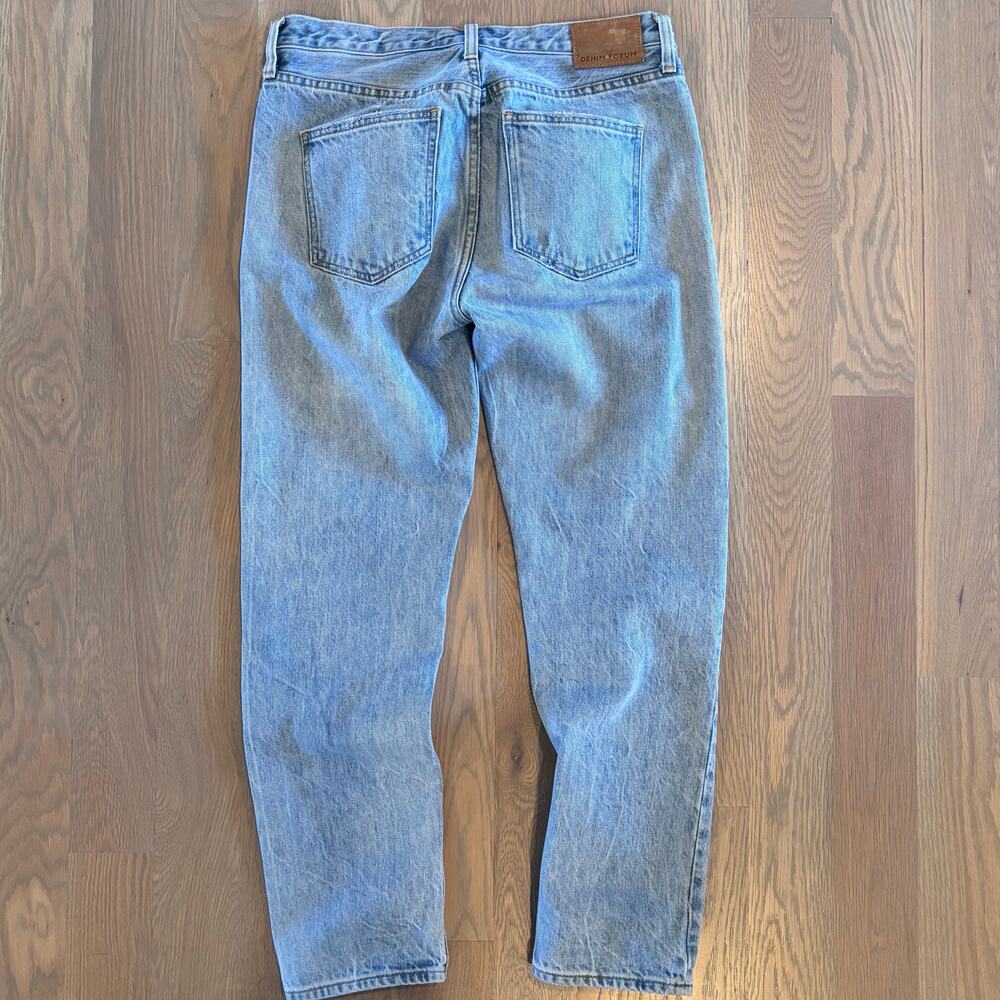 Aritzia Denim Forum Ex Boyfriend Jeans Organic Cotton Light Wash Women Size 27 - Picture 4 of 11